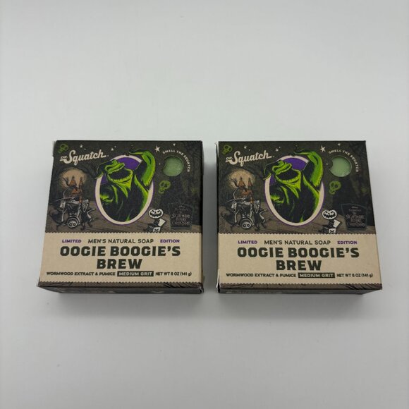 Dr. Squatch Men's OOGIE BOOGIE'S BREW Soap Bars (x2), Nightmare Before Christmas - Picture 1 of 3